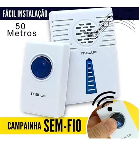 Campainha Residencial Wireless Sem Fio Resistente Gua Wifi Mercadolivre