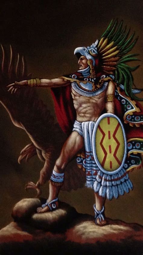 Aztec Eagle Warrior Guerrero Azteca Mayas Y Aztecas Obras De Arte