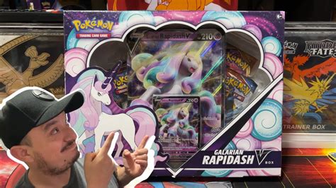 Pokemon Galarian Rapidash V Box Youtube