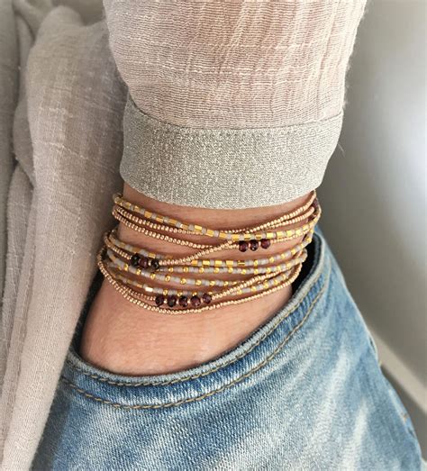 Jewelry Trends Beaded Bracelets Diy Boho Wrap Bracelet Boho Bracelets