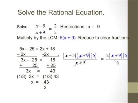 Algebraic Fractions Ppt