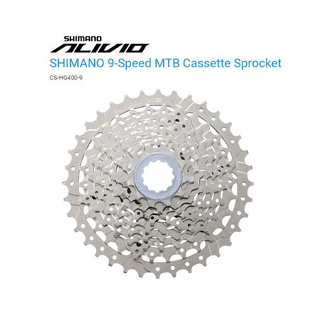 Shimano Alivio Cs Hg400 9 Speed Cassette — Bike Stop