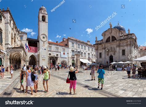 Dubrovnik, Croatia - July 19: Old Town Of Dubrovnik (Stari Grad) With ...