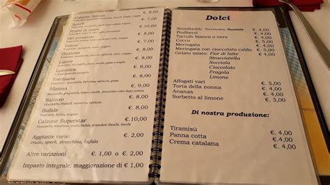 Menu Da Ristorante Pizzeria Lo Scoglio Cogoleto Salita Della Costa