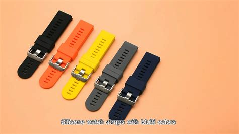 18mm 20mm 22mm Customized Soft Printed Rubber Sport Silicone Watch Strap Bands Buy Rubber