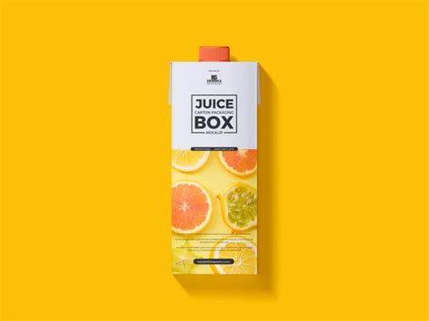 Free Juice Carton Tetra Pack Mockup Free Package Mockups