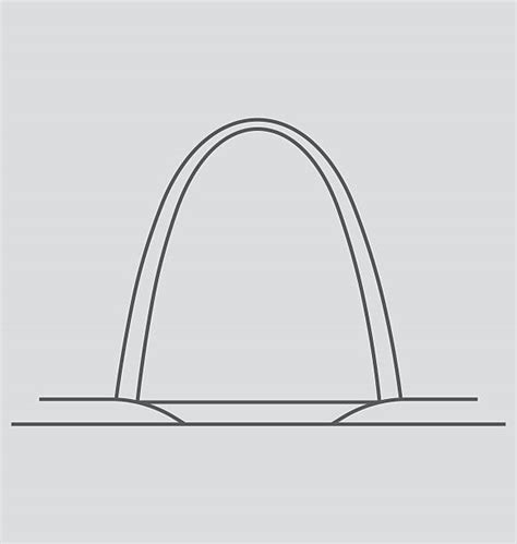 50 Gateway Arch St Louis Stockillustraties Royalty Free Vector