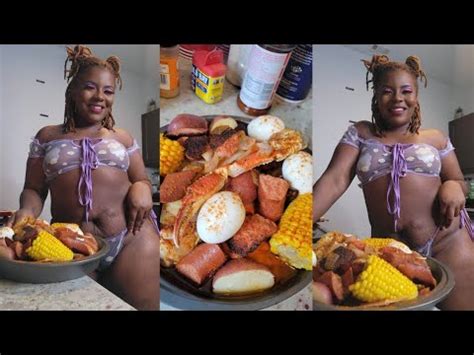 Sexy Lingerie Cooking Cajun Sea Food Boil Recipe Lingerie Mukbang YouTube