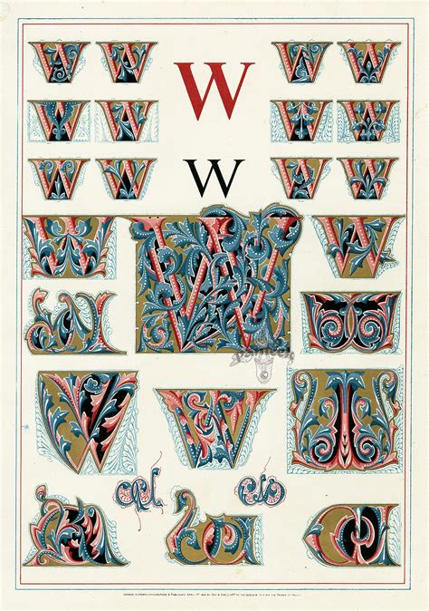 Owen Jones Alphabet 1864 Alphabet Art Illuminated Letters Alphabet