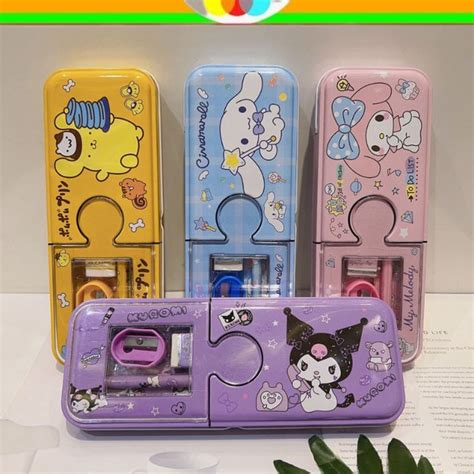 Jual TEMPAT PENSIL BESI SET SANRIO SET PENCIL CASE KOTAK PENSIL