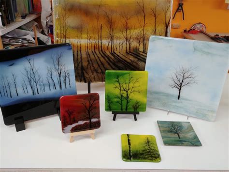 Fused Glass Tutorial Powerful Trees With Powder And Pencil By Sarahmillerglass On Etsy