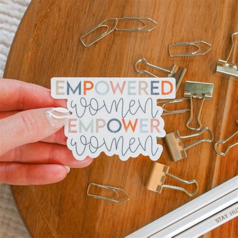 Empowered Women Empower Women Sticker Laptop Sticker Water Etsy