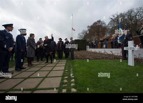 Mrs Helen Patton Center Left Granddaughter Of General George Patton