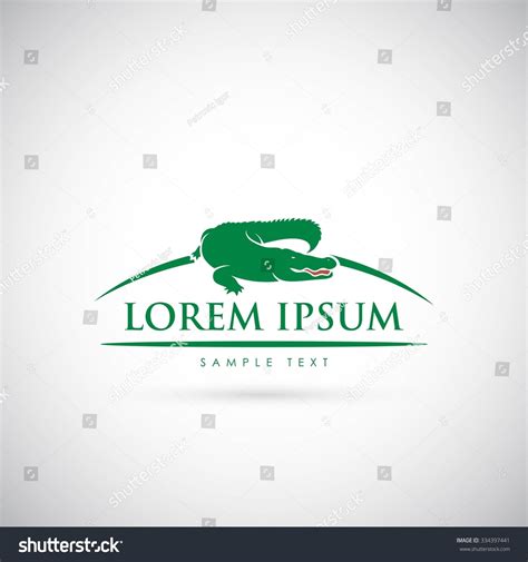 Alligator Sign Vector Illustration Stock Vector (Royalty Free) 334397441