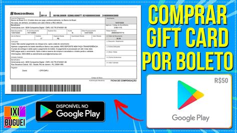 Como Comprar Gift Card Por Boleto Bancário Comprar Cartão Google Play