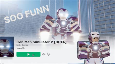 Playing Iron Man Simulator Roblox Youtube