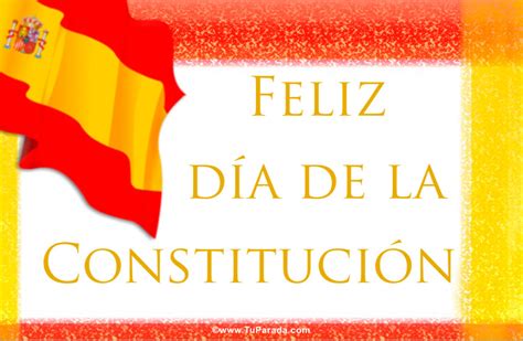 Tarjeta De Día De La Constitución De España Día De La Constitución