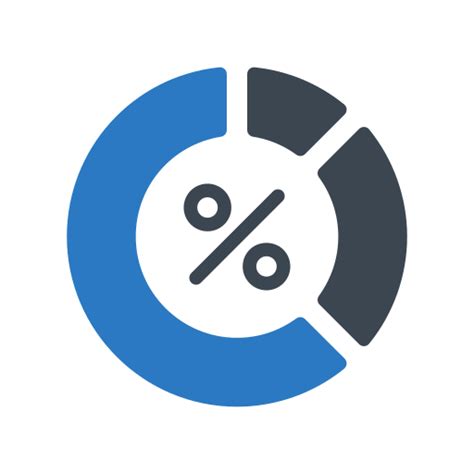 Percentage Generic Blue Icon