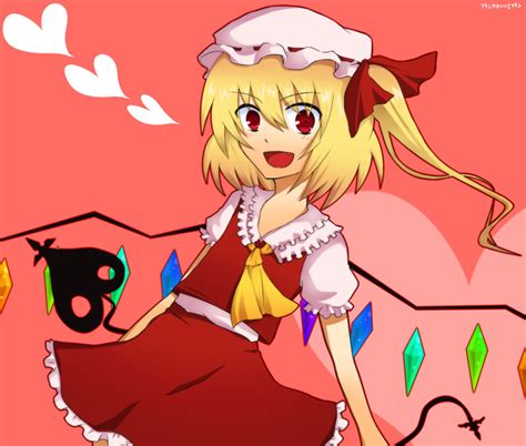 Safebooru 1girl Blonde Hair Fang Female Flandre Scarlet Hat Heart