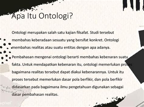 Solution Ppt Ontologi Studypool