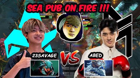 Savage Vs Abed Nothingtosay K Mmr Server Sea On Fire Dota New