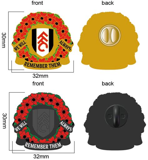 Fulham FC - We Will Always Remember Them | FOOTBALL-PINS-BADGES