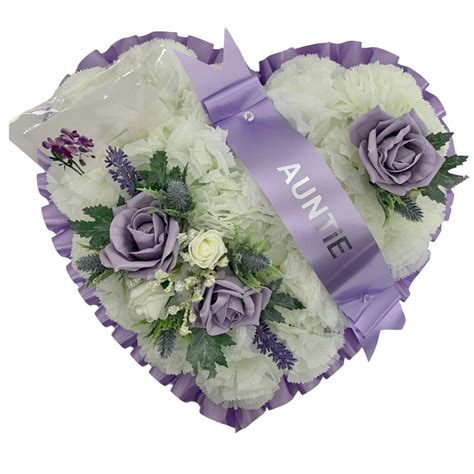 Heart Artificial Funeral Flowers Wreath Memorial Grave Tribute Grave