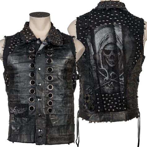 Wornstar Custom Handmade Vest Salvaged Reaper Wscv 533