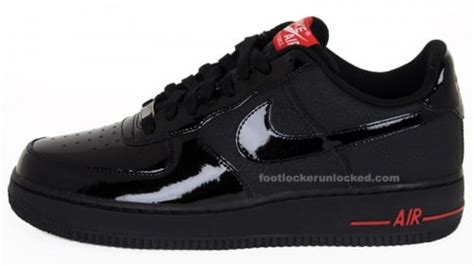 Nike Air Force 1 Low Black/Black-Varsity Red- SneakerFiles