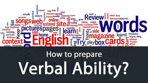 How To Prepare Verbal Ability Youtube