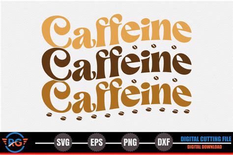 Caffeine Retro Coffee Svg Graphic By Robi Graphics Creative Fabrica