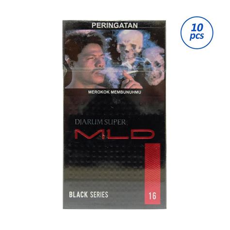 Jual Djarum Super MLD Black Series Rokok 1 Slop 10 Bungkus 16 Batang