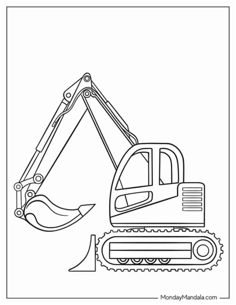 26 Excavator Coloring Pages (Free PDF Printables)