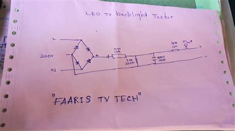 Backlight Led Tester Circuit Diagram