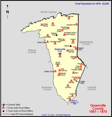 Map Of Greenville County Sc - Maps For You