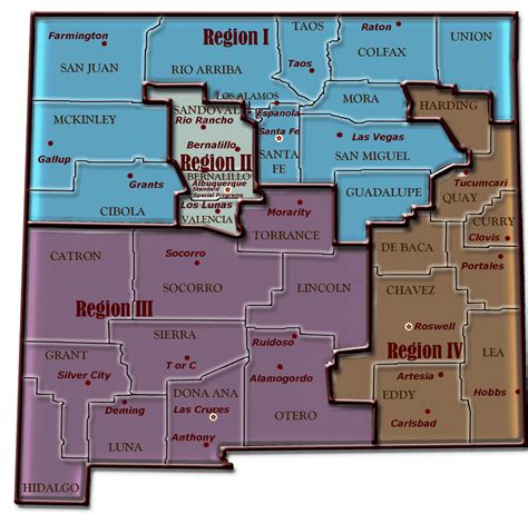 New Mexico State Police District Map