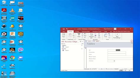 Microsoft Access Kreiranje Jednostavne Baze Podataka Youtube