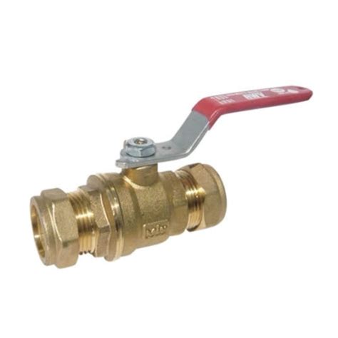 5065ab Lf Brass Full Port Ball Valve Red White Valve Corp