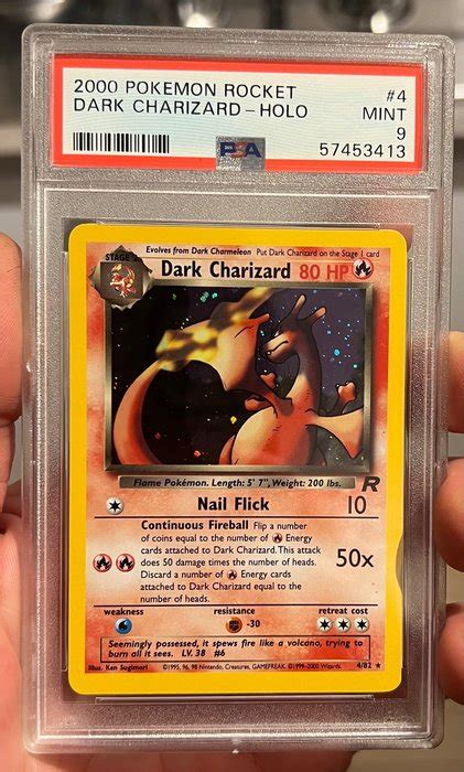 Dark Charizard Holo Team Rocket Graded Card Psa