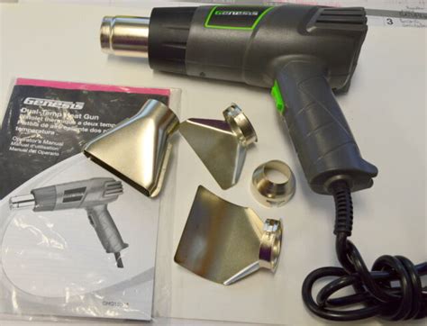 Genesis Ghg1500a Dual Temperature Heat Gun Kit 12 5amp 120v 1500w For Sale Online Ebay