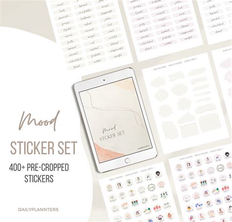 Mood Stickers, Mood Tracker Stickers, Mood Board Stickers, Goodnotes ...