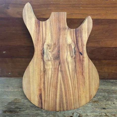 Guitar Body Blank Canary Wood And Ash Etsy