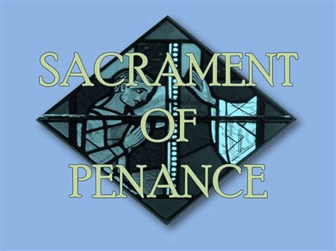 Sacrament Of Penance Symbols