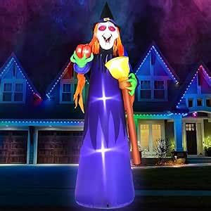 Amazon JETEHO 12 FT Tall Halloween Inflatable Witch Scary Giant