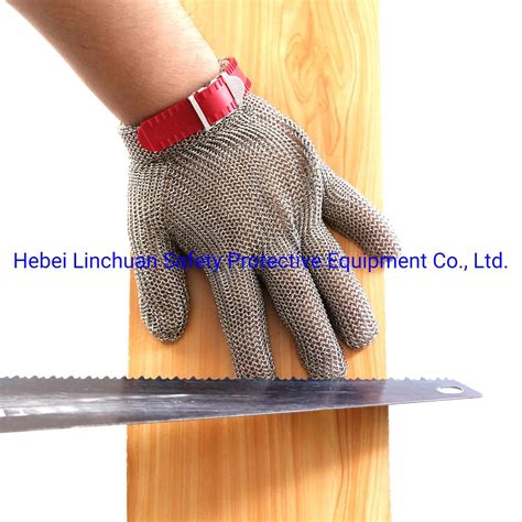 Highest Level Cut Resistant Stainless Steel Metal Mesh Chainmail Glove