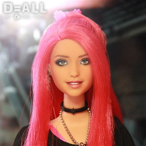 Ooak Custom Barbie Mtm Dancer Red Haired Head Repaint Inspire Uplift