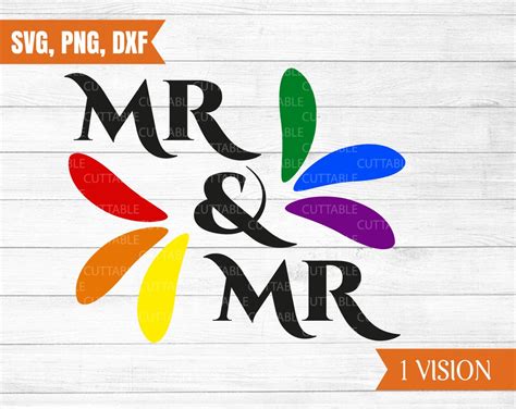 Mr And Mr Svg Gay Cut File Pride Svg Pride Cut File Homosexual