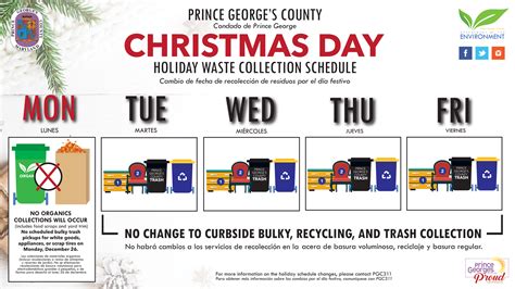 Holiday Waste Collection Schedules