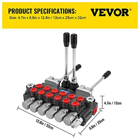 VEVOR Vanne De Commande Directionnelle Hydraulique Vanne De Bobine