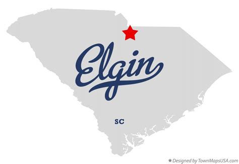 Map of Elgin, SC, South Carolina